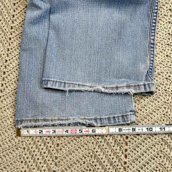 Y2K 2000s Vintage Levi’s Low Rise Stretch Flared Bootcut Jeans - Size 12 - Picture 7 of 10